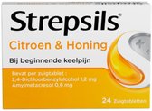 Strepsils Keelverzorging - Zuigtabletten - Citroen & Honing - 24 tabletten - Bij Beginnende Keelpijn
