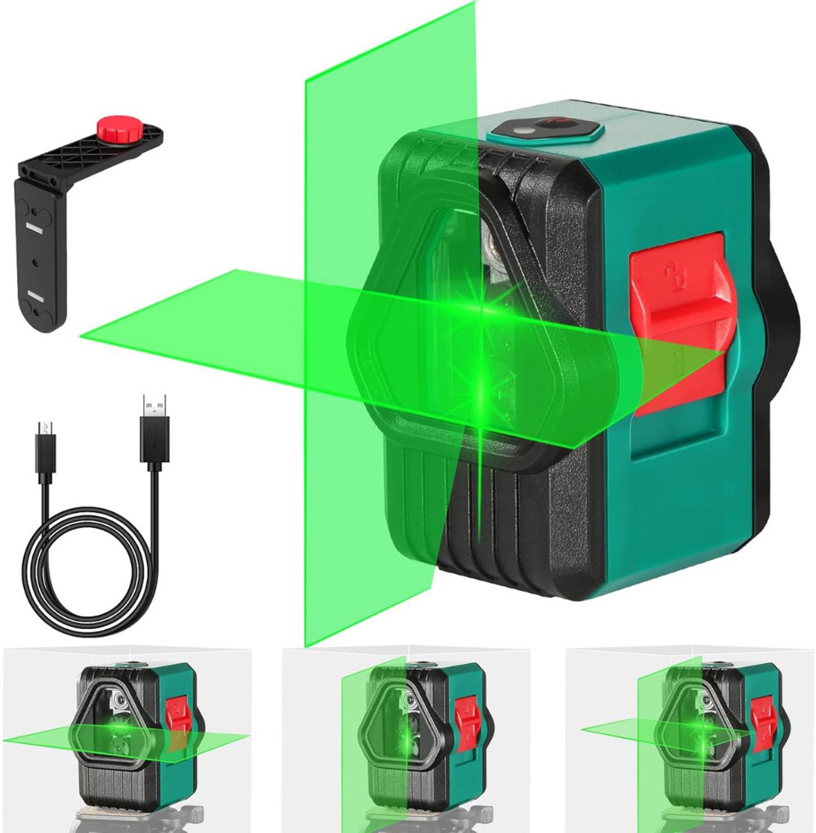 ApexArte® Kruislijnlaser - Bouwlaser - Lijnlaser met Statief - Groen