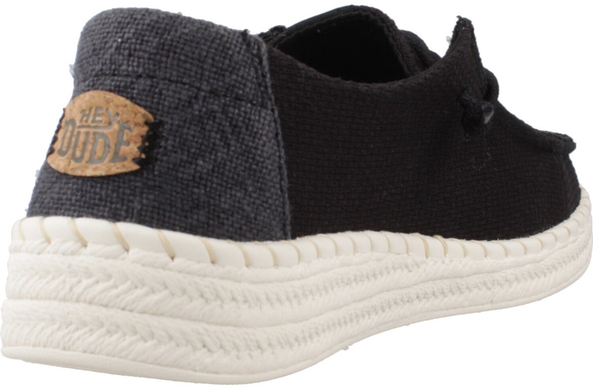 HEYDUDE - Wendy Espadrille Woven Dames Instappers Black - Maat 37