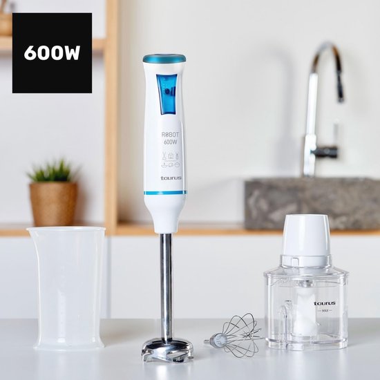 Elektrische Staafmixer 600 W met 20 Snelheden en Accessoires — afbeelding 2
