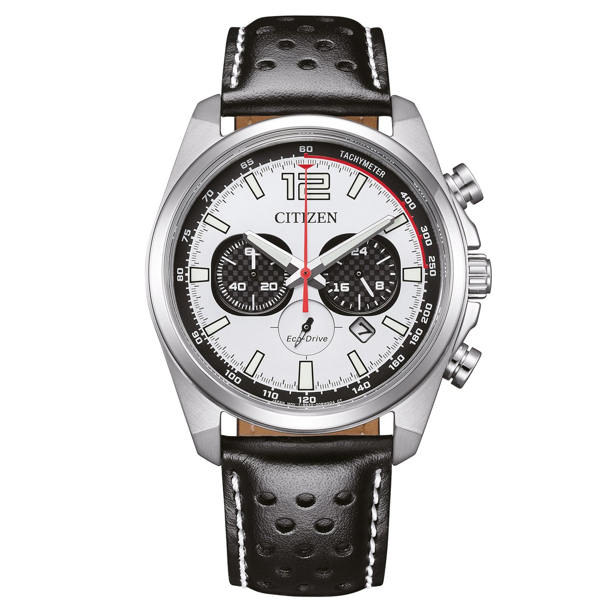 Citizen CA4640-09A Horloge - Leer - Zwart - Ø 41 mm