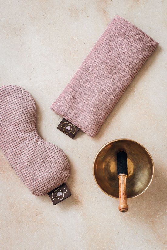 Oogkussen rib lavendel oudroze eco - Lotus van Yogi & Yogini — afbeelding 4