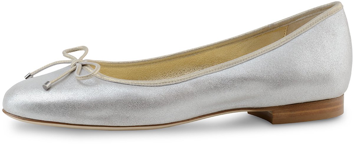 Werner Kern Kyle Ballerina's Zilver/Goud - Dames Instappers - Ballerina schoenen - Ballet flats - Lederen Zool - Werner Kern Ballerinas - Zilver - 39.5