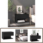 Juskys Wall shelf bedside hanging set of 2 wood 46 x 30 x 15 cm BTH - 1 Juskys Wall shelf bedside hanging set of 2 wood 46 x 30 x 15 cm BTH - 1