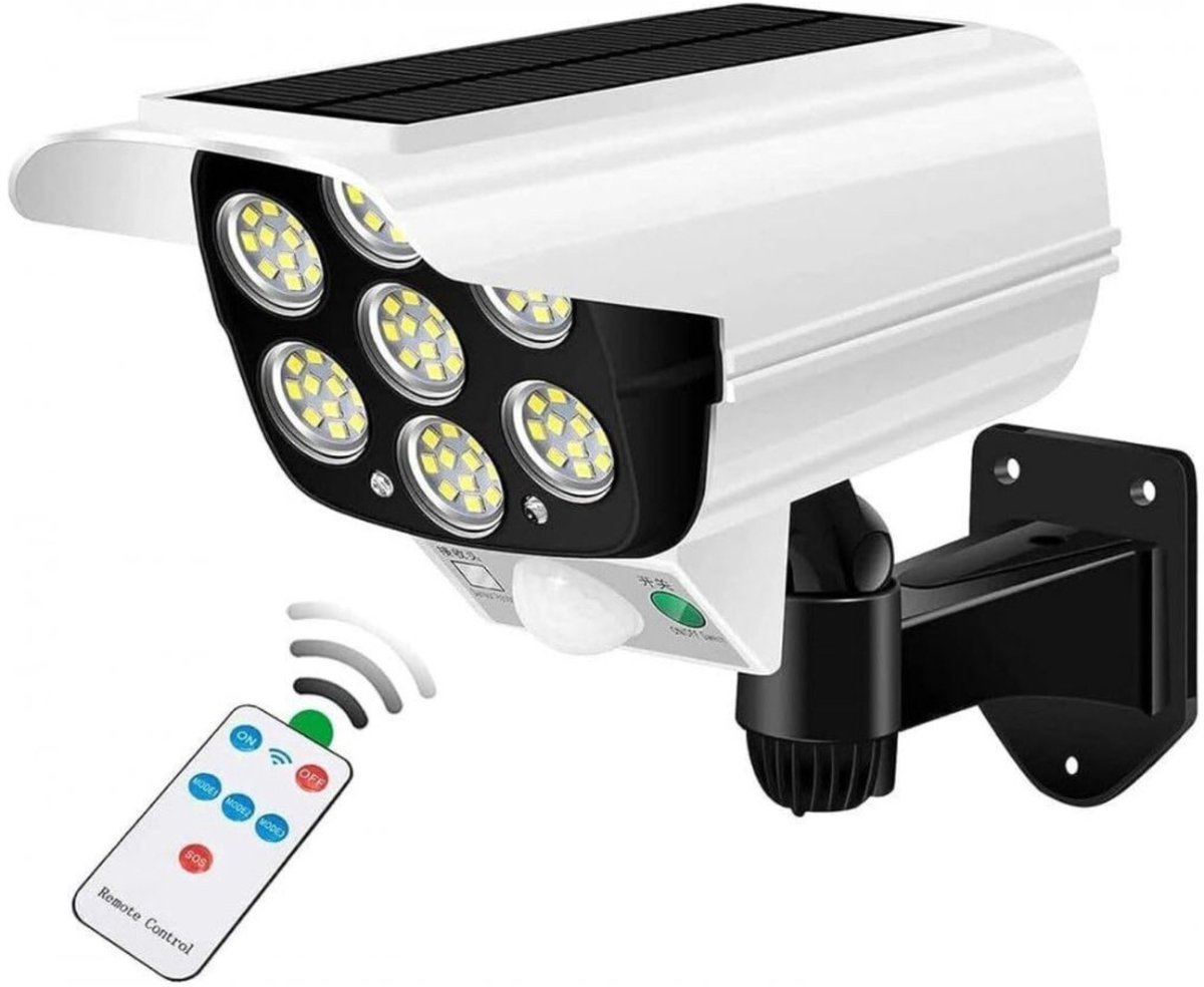 Vyzio - Lamp met Bewegingssensor - Bewegingssensor Lamp Buiten - Buitenverlichting Zonne Energie - Buitenverlichting met Sensor - Buitenverlichting Solar - LUMACAM