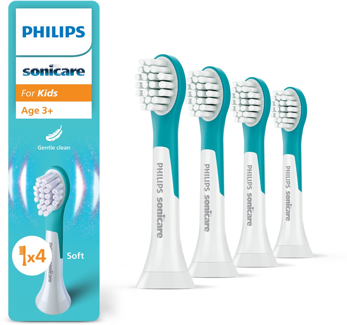 Philips Sonicare For Kids 3+ HX6034/90 (4 stuks)