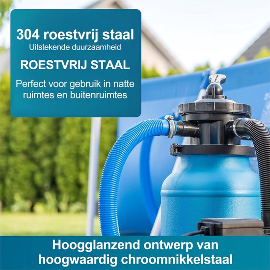 QWORK® 2 stuks 304 roestvrijstalen hijsringen C-klem, zware