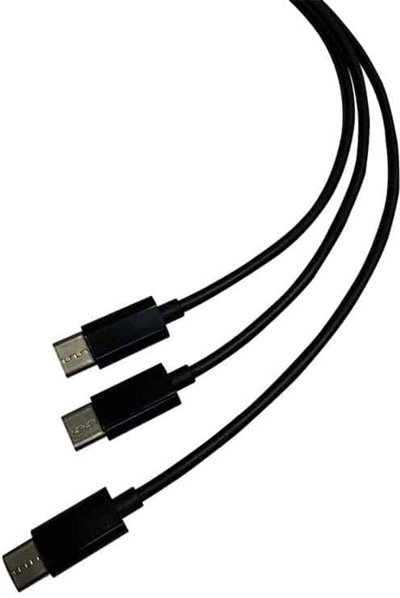 Dual Play & Charge Kabel Geschikt Voor PS5 Controllers - USB-C, Zwart