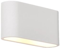 Artdelight - Wandlamp Lille glad L 25 cm gips wit