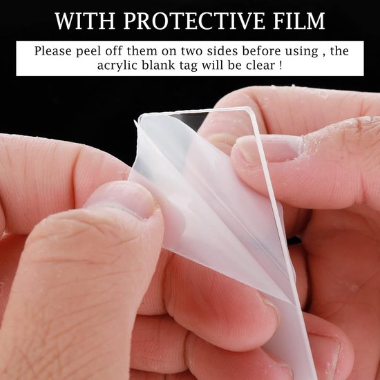 Set de 60 marque-pages vierges en Acryl