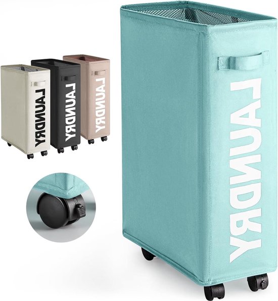 Opvouwbare Wasmand, Wasmand Met Een Capaciteit Van 90 L En Handvat Wasbox Van Oxford Stof Waterdichte Waszak Draagbare Was Sorteerder Opbergcontainer Flessenverzamelaar Donkergrijs