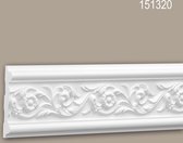 Wandlijst 151320 Profhome Lijstwerk Sierlijst rococo barok stijl wit 2 m