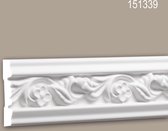 Wandlijst 151339 Profhome Lijstwerk Sierlijst rococo barok stijl wit 2 m