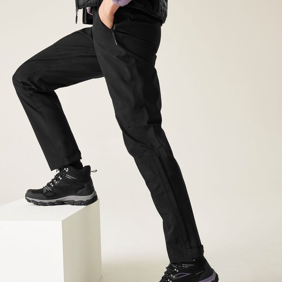 Dames zwarte outdoor broek met ritsen
