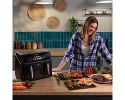 Cecotec Cecofry&Grill Duoheat 10000 Dubbel 10 l Vrijstaand 2800 W Heteluchtfriteuse Zwart