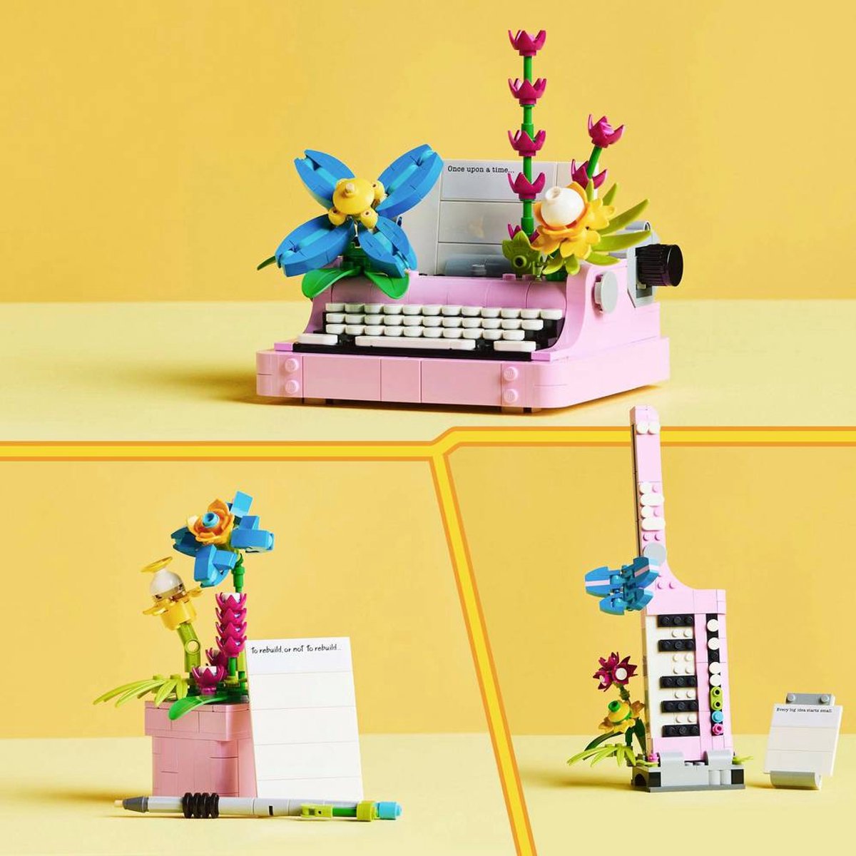 LEGO Creator 3in1 Typemachine met bloemen, Keytar en bloempot Speelgoed voor Kinderen 31169 — afbeelding 18