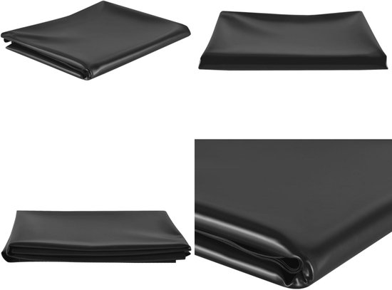 vidaXL Vijverfolie 0,5 mm 2x2 m PVC zwart - Vijverfolie - Vijverfolies - Vijver Folie - Vijverdoek
