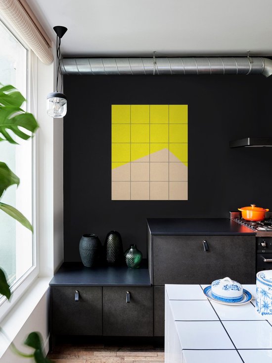 IXXI Color blocking - Yellow Beige - Décoration murale - Abstrait - 80 x 100 cm