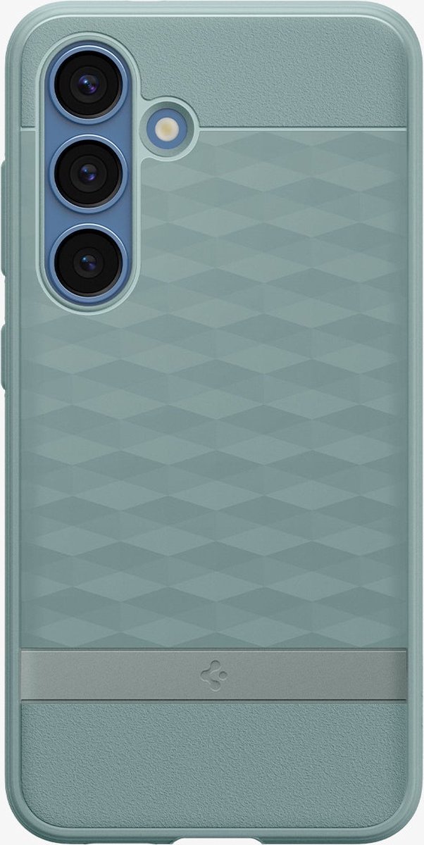 Spigen Parallax MagFit Hoesje Geschikt voor Samsung Galaxy S25 Plus - Back Cover Compatibel met MagSafe / Qi2 - Groen