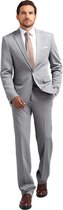 Allthemen Costume 2 pièces pour homme – Veste décontractée moderne pour le travail – 2XL