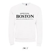 Sweat-shirt 2-205 Boston Massachusetts - Wit, 4xL