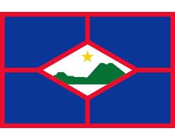 Vlag Sint Eustatius 30x45 cm
