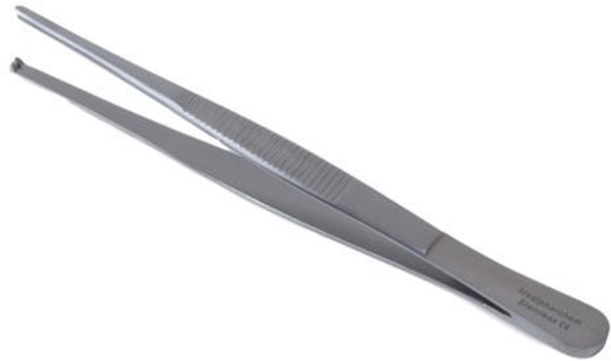 Goedkoopste Chirurgisch pincet 1x2 tanden Lengte 13 cm Medipharchem - metaal - RVS - Pincet - Recht