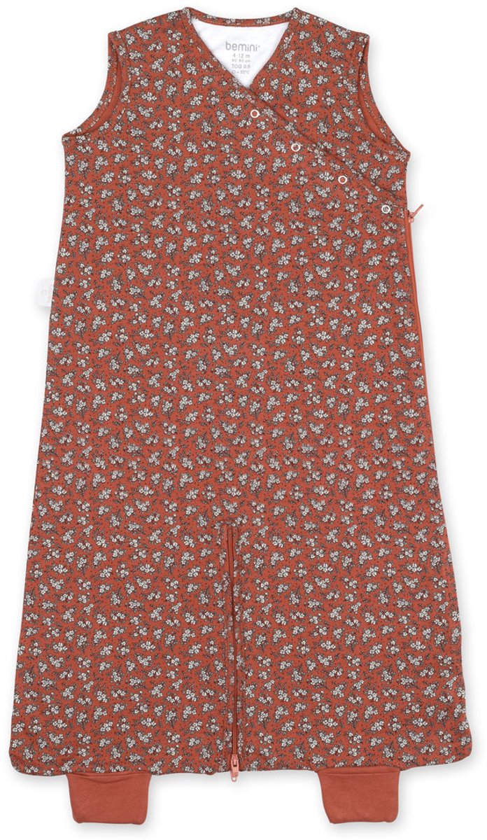 BEMINI Babyslaapzak - MAGIC BAG 4-12m - TOG 0.5 - Zomerjersey - Heidi Karmozijn
