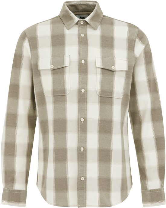 WE Fashion Heren Regular fit overshirt met print