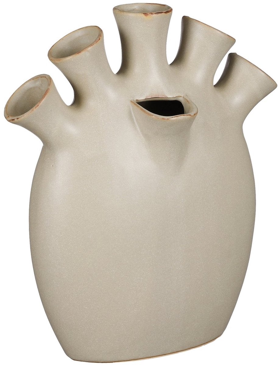 Mica Decorations Saul Vaas - 26x14x30.5 cm - Keramiek - Grijs