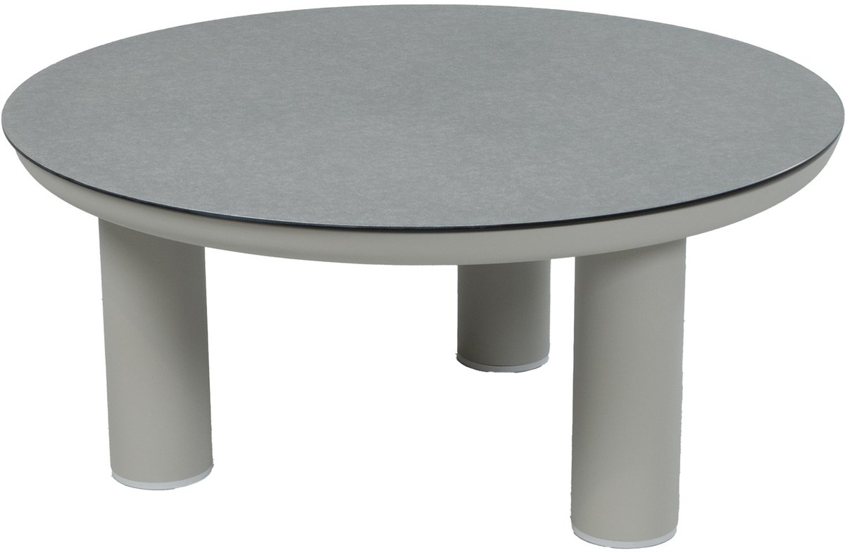 Loungetafel Porto 80øcm | Naturel & Ceramic Brono