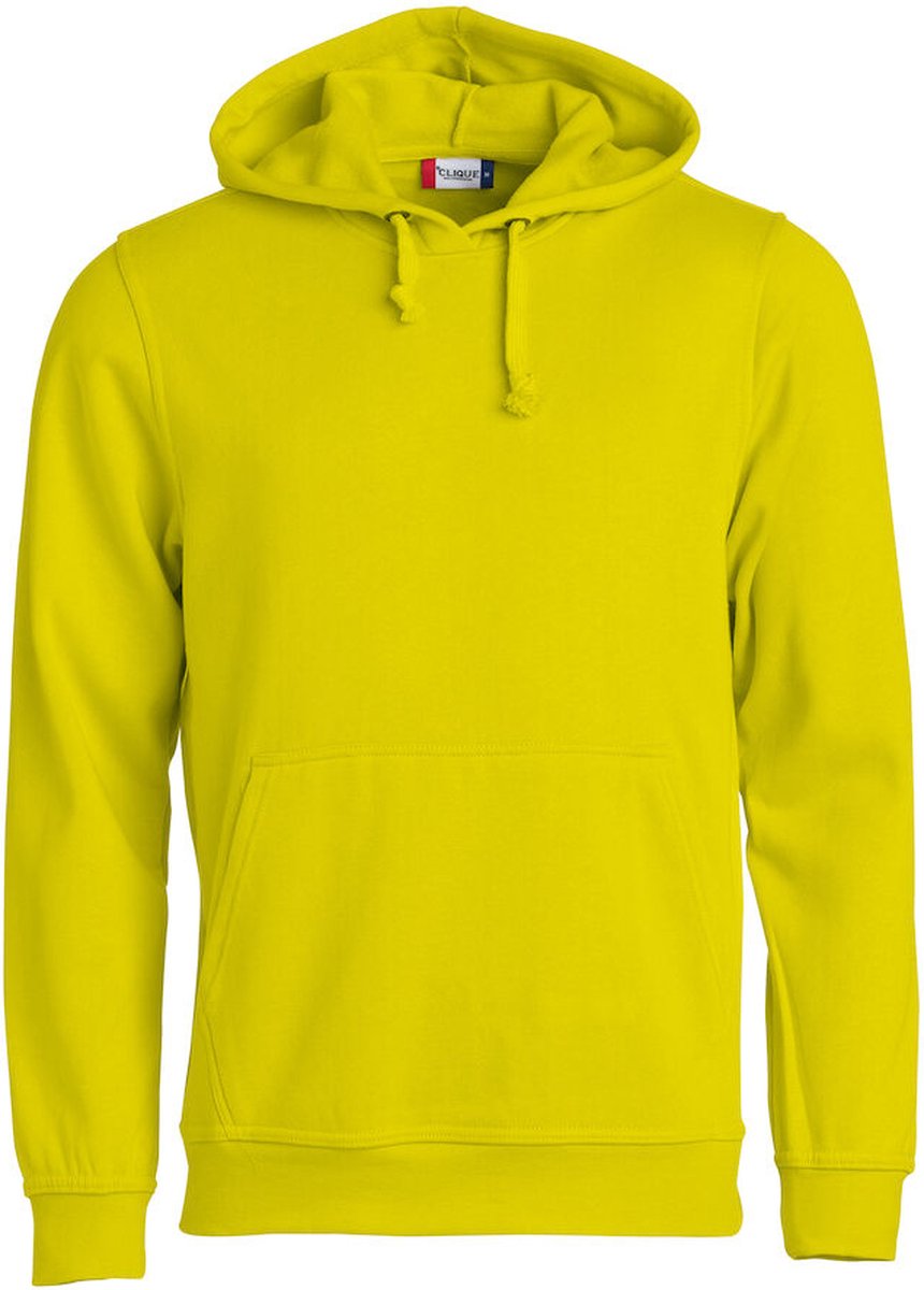 Clique Basic Hoody 021031 - Signaal-geel - S