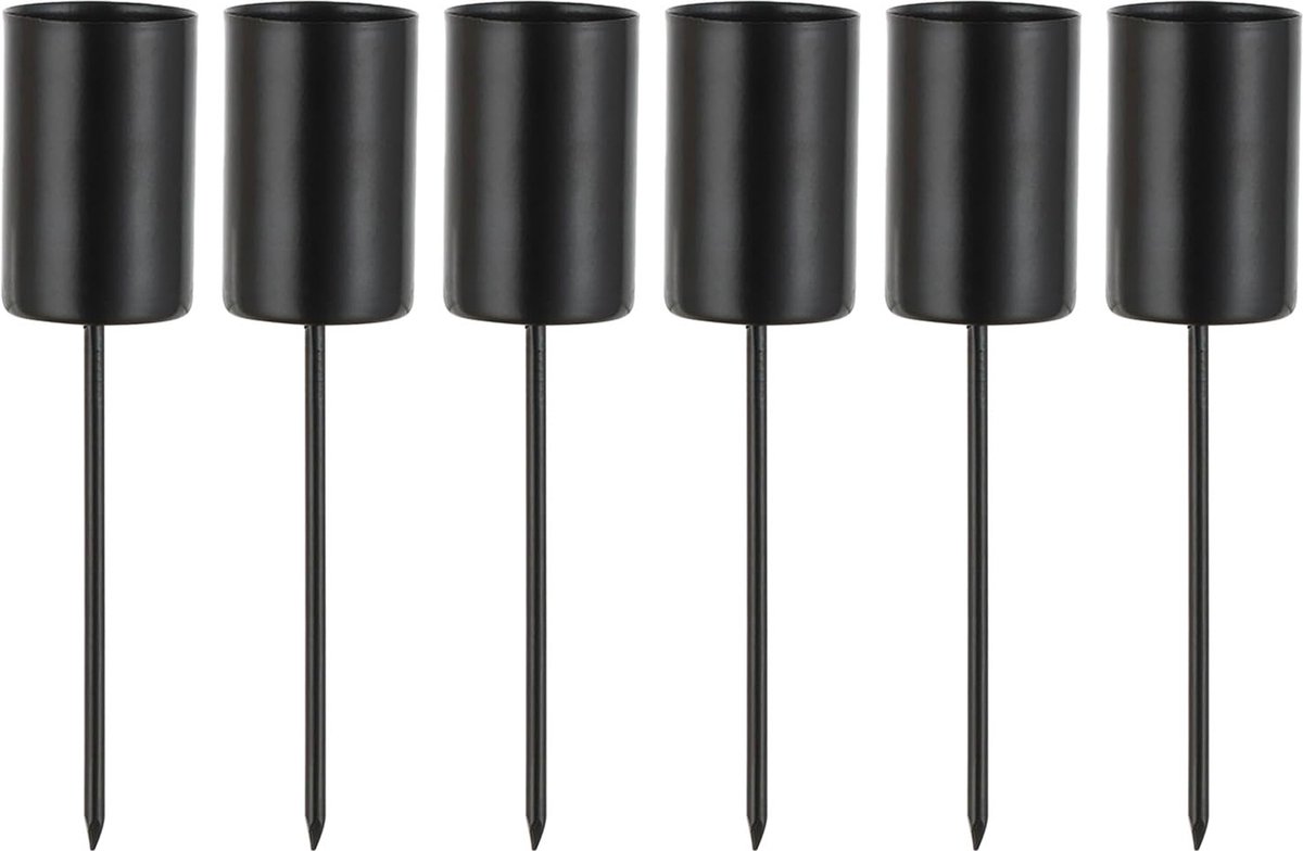 La'Moussawi ® Metalen Kaarsenhouderset van 6 Stuks voor Feestelijke Decoraties en Meer