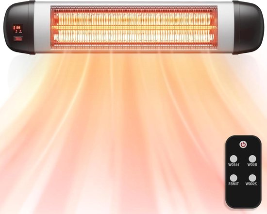 3000W Buitenverwarmer met afstandsbediening, IP65-bescherming, Carbon-infraroodverwarmer
