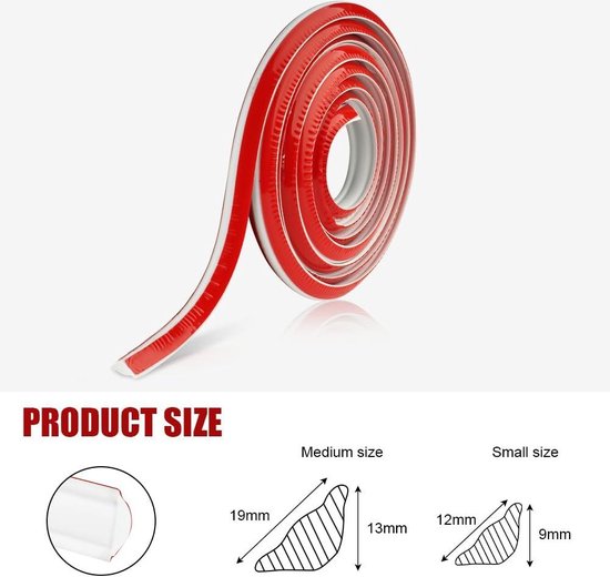 Bande De Chant De Meuble Protection De Bord Pliable TPE Flexible, Bande De Chant De Meuble Autocollante En Forme De U, Largeur Intérieure 18 Mm × 5 M, Plans De Travail, Blanc