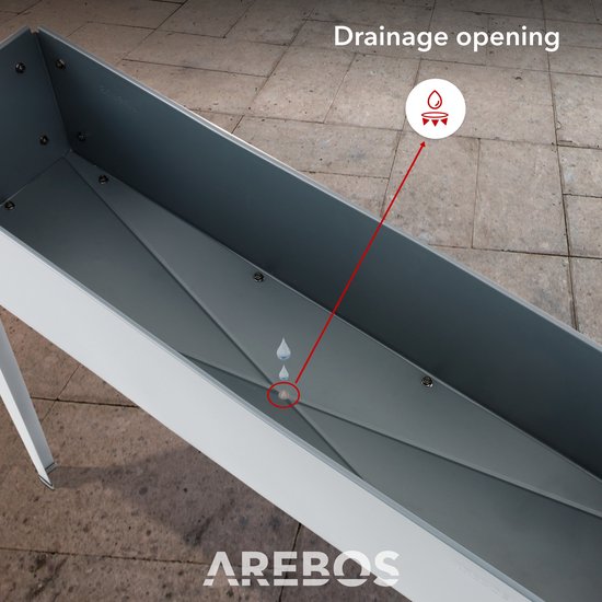 VegTrug Herb Verhoogd bed 103 x 76 x 80 cm grijs
