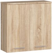 Meuble suspendu FIN 60 cm 2 Portes - Chêne Sonoma, à monter soi-même