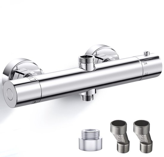 Douche thermostaatkraan Prima cooltouch gunmetal kopen