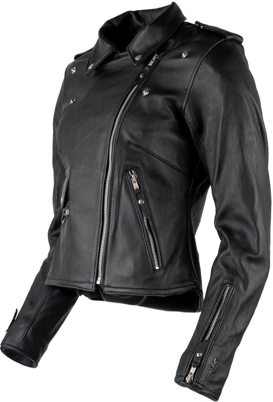 MOTOBLOUZ Motorjas JUDE EVO vrouw| Zomer|Zwart 38 CE-gekeurd