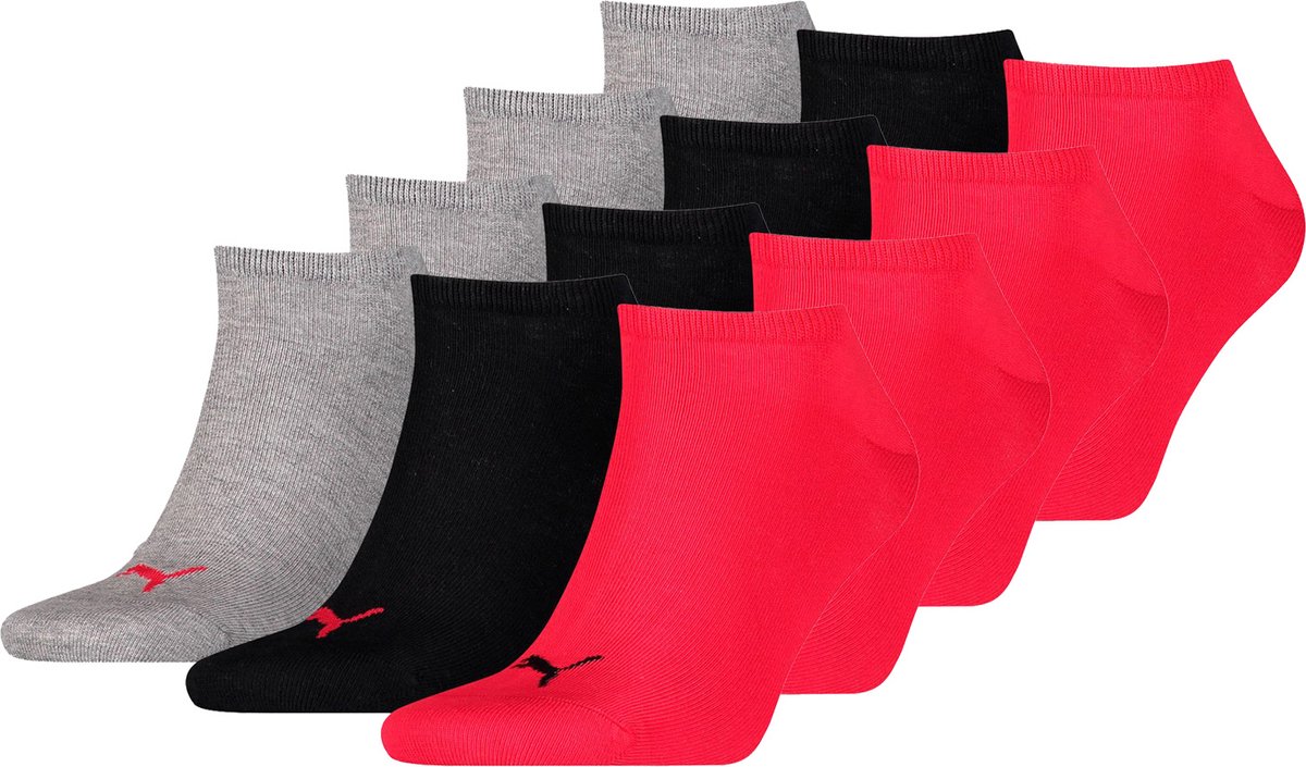 SOKKEN 12 paar Puma sneaker onzichtbare sokken 49 Unisex sokken voor dames en heren Zwart