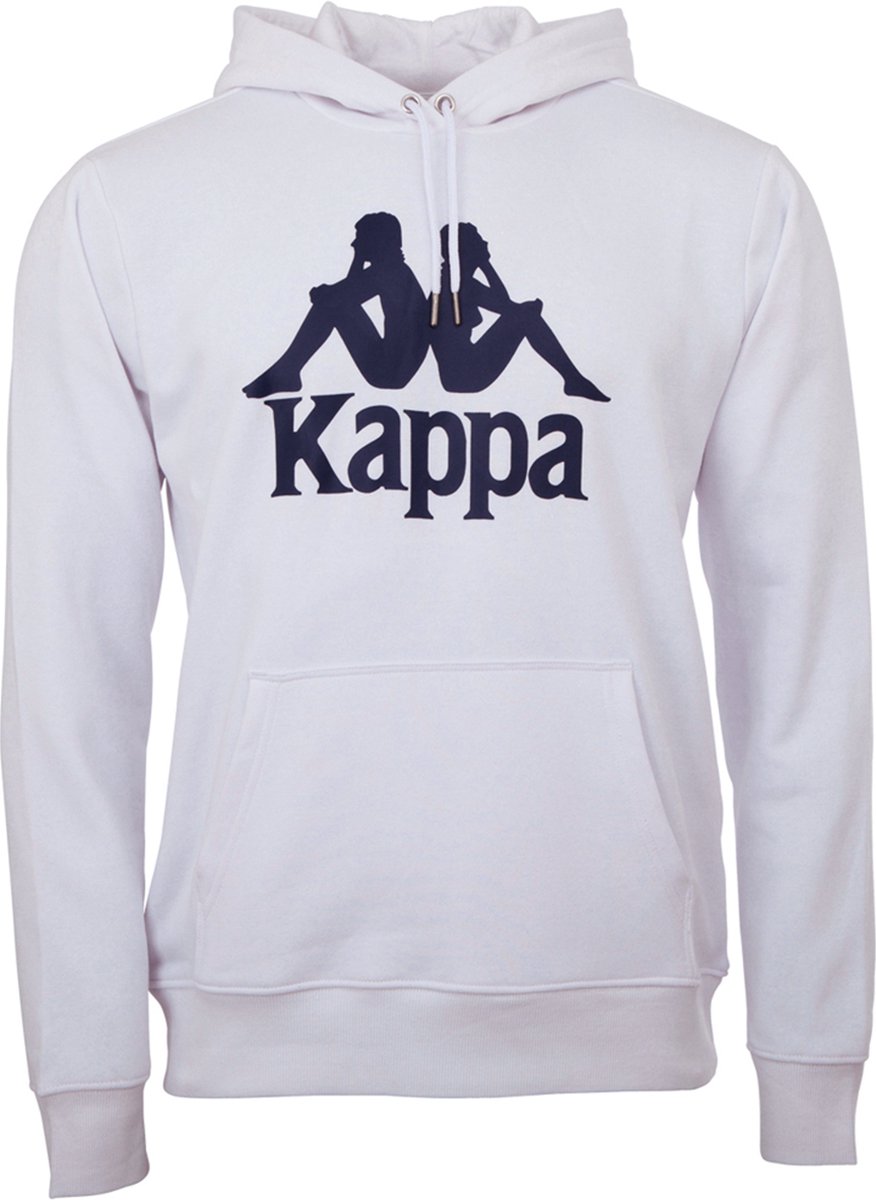 Kappa unisex sweatshirt met capuchon 705322 001 Wit