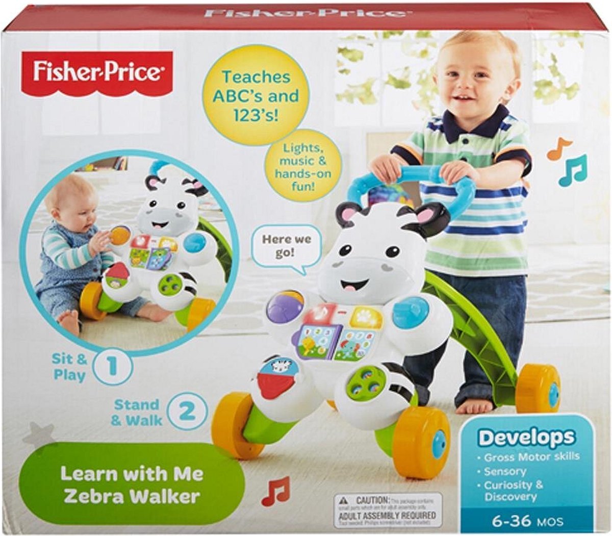 Fisher-Price Loop Met Mij Zebra - Looptrainer — afbeelding 9