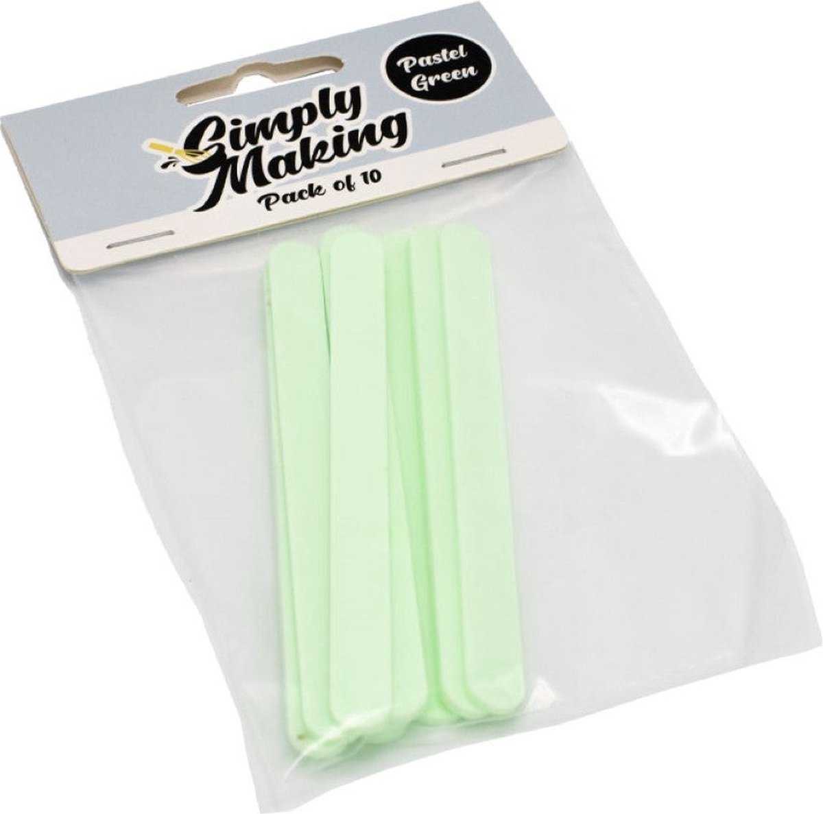 Simply Making Cakesicle Sticks Pastelgroen Standaard pk/10