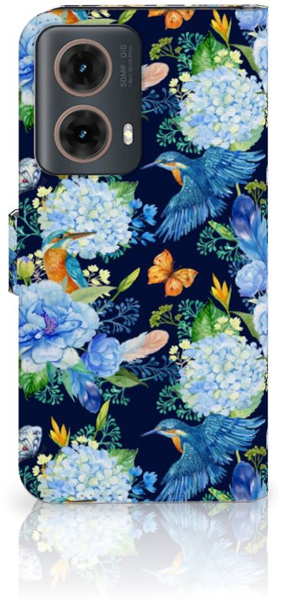 Telefoonhoesje met Pasjes voor Motorola Moto G85 IJsvogel
