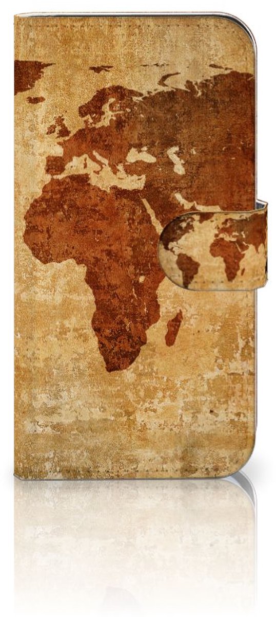 Samsung Galaxy S25 Flip Cover Wereldkaart
