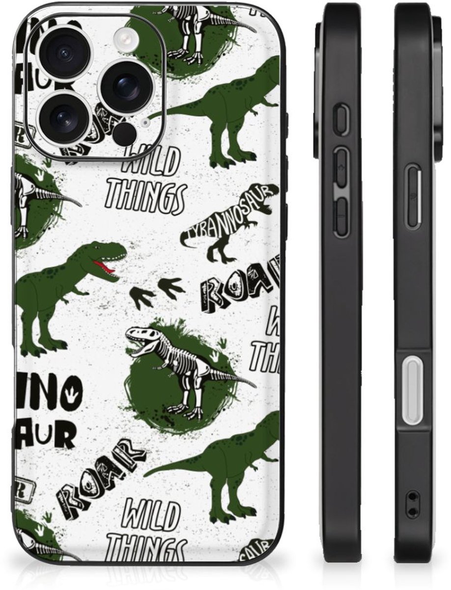 Dierenprint Telefoonhoesje voor iPhone 16 Pro Dinosaurus