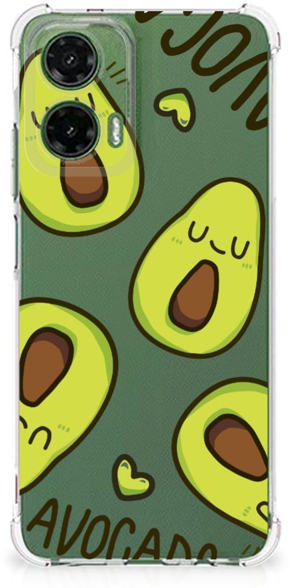 Motorola Moto G35 Stevig Bumper Hoesje Avocado Singing