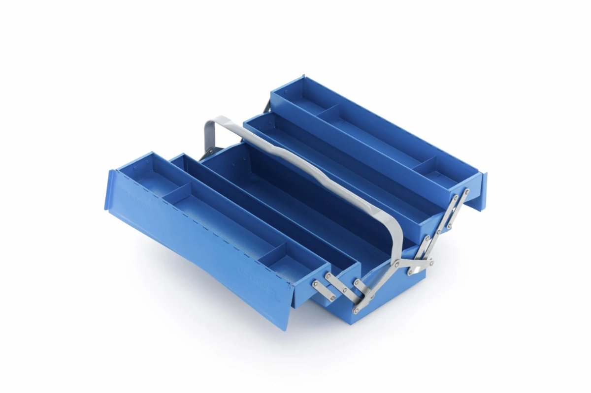 Gereedschapskist | Blauw | 53 cm | 5 vakken - HandelsOnderneming Michielsen