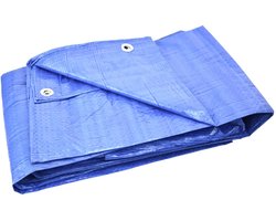 GEKO Blauwe waterdichte zeil - 2x3 m - schimmelbestendig - aluminium ogen