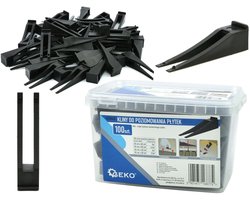 GEKO Tegel nivelleersysteem - Wedges en clips - Efficiënt en nauwkeurig - 100 stuks